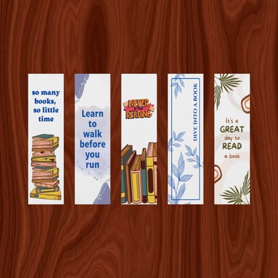 5 Pieces Bookmark (Size- 5.5inch x 1.5inch) by Oxynote_img_9