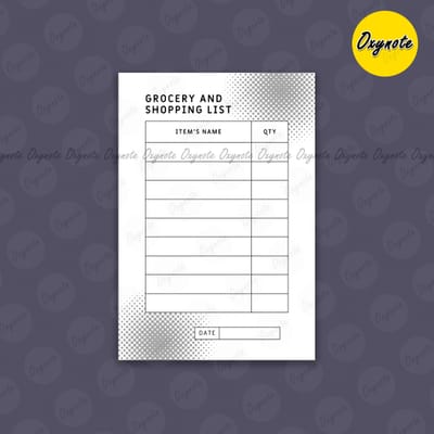 Checklist / Wishlist / List / Grocery & Shopping List (Mini Size) by OXYNOTE - 3.8 x 2.6 inch - 50 Sheets_img_6