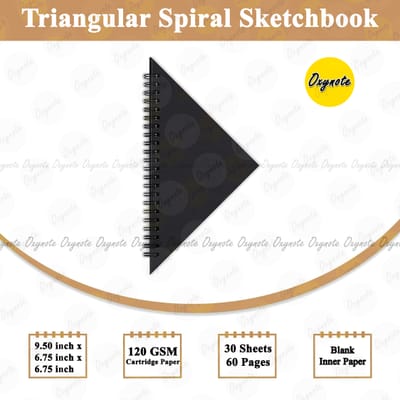 Triangular Spiral Sketchbook by OXYNOTE_img_0