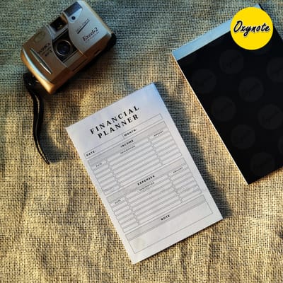 Oxynote "Financial Planner" Notepad - 8.2 inch x 5.6 inch - 31 Sheets_img_0