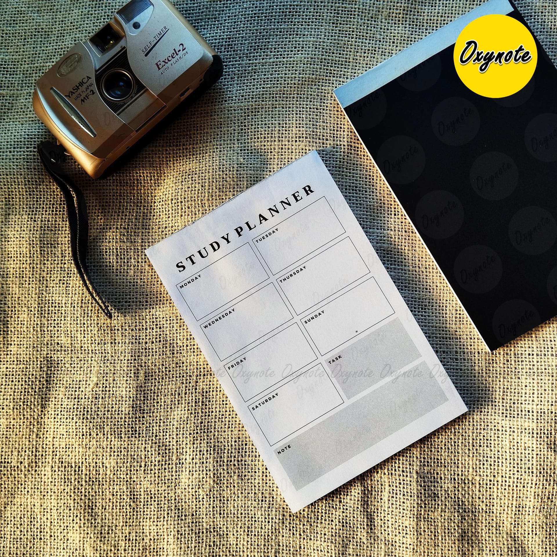 Oxynote "Study Planner" Notepad - 8.2 inch x 5.6 inch - 31 Sheets