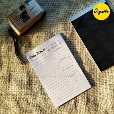 Oxynote "Daily Planner" Notepad - 8.2 inch x 5.6 inch - 31 Sheets_img_0