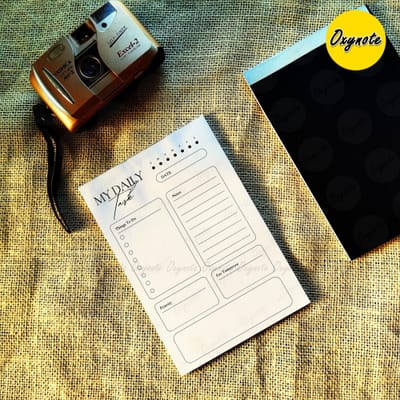 Oxynote "My Daily Task" Notepad - 8.2 inch x 5.6 inch - 31 Sheets_img_0