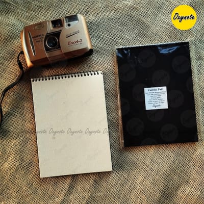 Canvas Pad by OXYNOTE - 300 GSM Handmade Paper - 7 inch x 5 inch - 12 Sheets_img_0