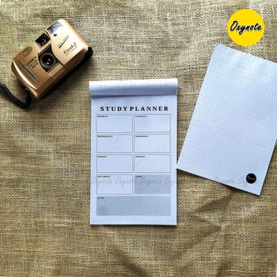 Oxynote "Study Planner" Notepad - 8.2 inch x 5.6 inch - 31 Sheets_img_3