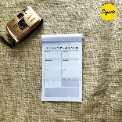 Oxynote "Study Planner" Notepad - 8.2 inch x 5.6 inch - 31 Sheets_img_4