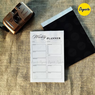Oxynote "Weekly Planner" Notepad - 8.2 inch x 5.6 inch - 31 Sheets_img_2