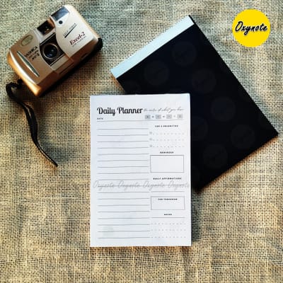 Oxynote "Daily Planner" Notepad - 8.2 inch x 5.6 inch - 31 Sheets_img_2