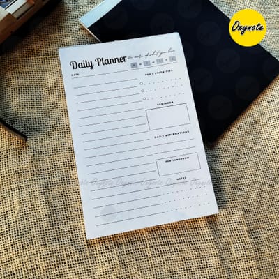 Oxynote "Daily Planner" Notepad - 8.2 inch x 5.6 inch - 31 Sheets_img_3