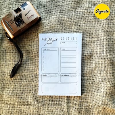 Oxynote "My Daily Task" Notepad - 8.2 inch x 5.6 inch - 31 Sheets_img_5