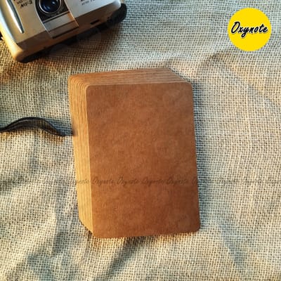 A5 & A6 Size Blank Kraft Card by OXYNOTE - Round Corner - 400GSM_img_1