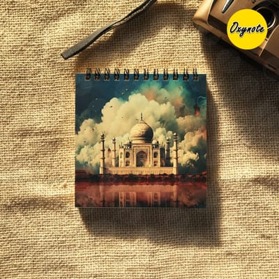 Taj Mahal Square Sketchbook by OXYNOTE_img_0