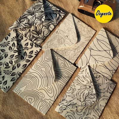 OXYNOTE Monarch Series Premium Designed Vintage Pattern Envelope_img_9