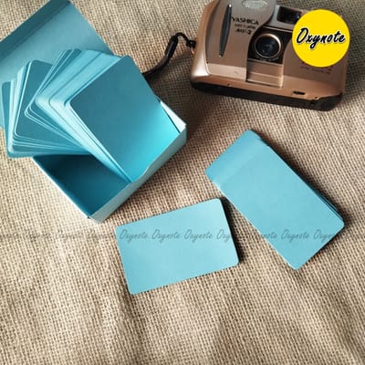 Oxynote Mini Blank Index Flash Cards - Round Corner_img_2